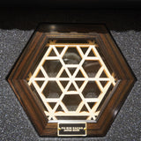 Fu-rin Kazan | 【縞黑檀】龜甲組子六角杯墊