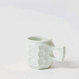 Akihiro wood works x ONE KILN | 聯名【M】白 木紋釉陶杯 Jincup